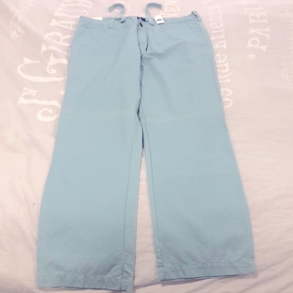 For sale is a pair of new with tags gap factory light blue pants.